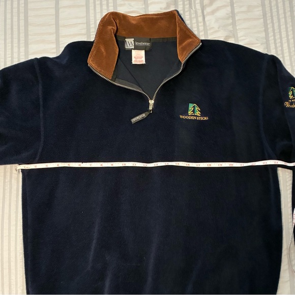 Vintage Men’s Deep Blue Fur quarter zip - Size XL - Picture 4 of 6